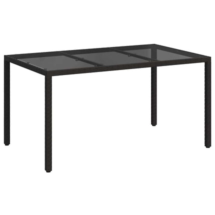 Havemøbel Bord Sort 150 x 90 x 75 cm polyrattan