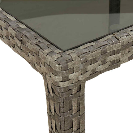 Havemøbel Bord Grå 150 x 90 x 75 cm polyrattan