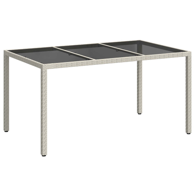 Havemøbel Bord Hvid 150 x 90 x 75 cm polyrattan