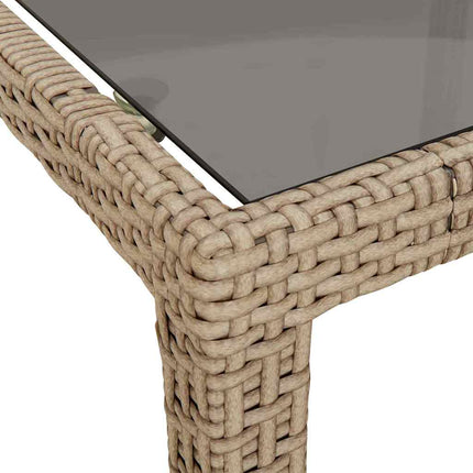 Havemøbel Bord Beige 150 x 90 x 75 cm polyrattan