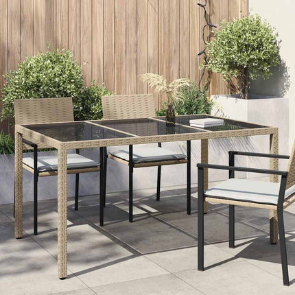 Havemøbel Bord Beige 150 x 90 x 75 cm polyrattan