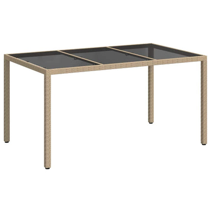 Havemøbel Bord Beige 150 x 90 x 75 cm polyrattan