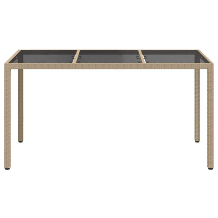 Havemøbel Bord Beige 150 x 90 x 75 cm polyrattan