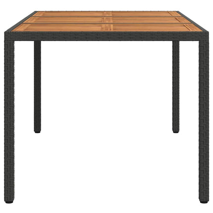 Havemøbel Bord Sort 150 x 90 x 75 cm polyrattan