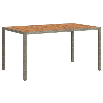 Havemøbel Bord Grå 150 x 90 x 75 cm polyrattan