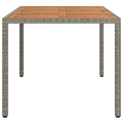 Havemøbel Bord Grå 150 x 90 x 75 cm polyrattan