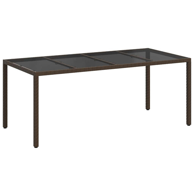 Havemøbel Bord Brun 190 x 90 x 75 cm polyrattan