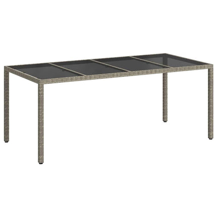 Havemøbel Bord Grå 190 x 90 x 75 cm polyrattan