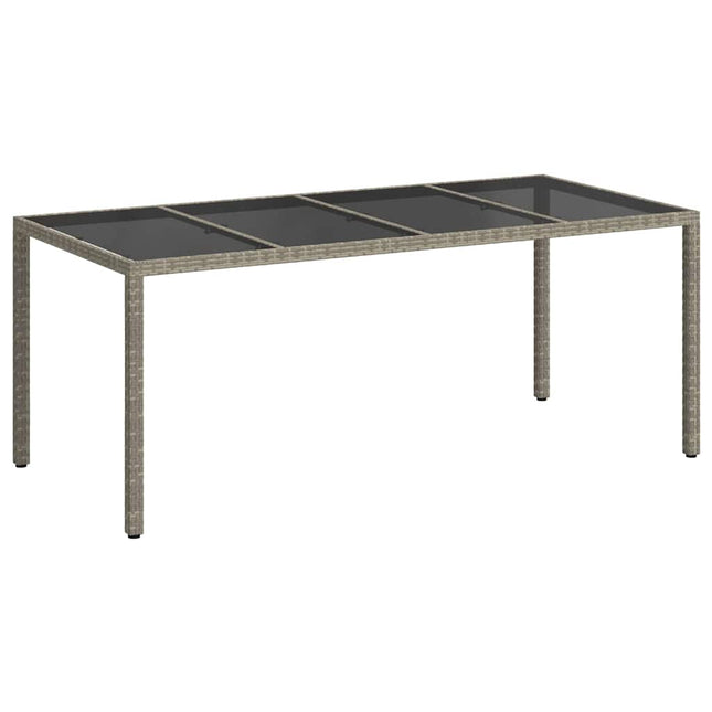 Havemøbel Bord Grå 190 x 90 x 75 cm polyrattan