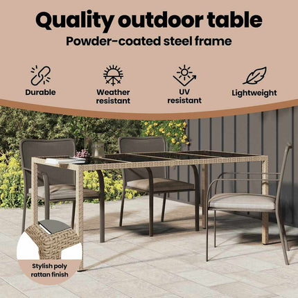 Havemøbel Bord Beige polyrattan
