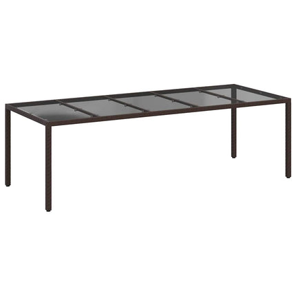 Havemøbel Bord Brun 250 x 100 x 75 cm polyrattan