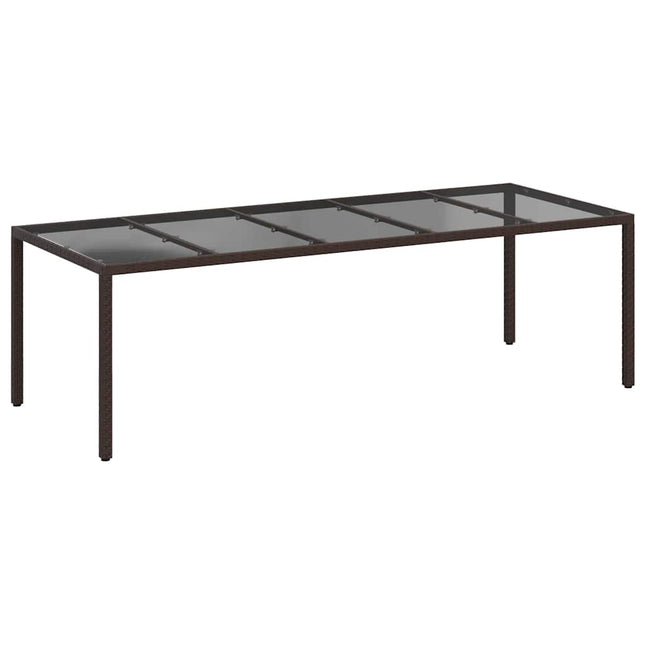 Havemøbel Bord Brun 250 x 100 x 75 cm polyrattan