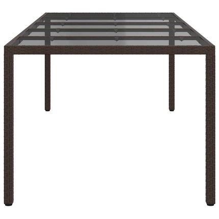 Havemøbel Bord Brun 250 x 100 x 75 cm polyrattan