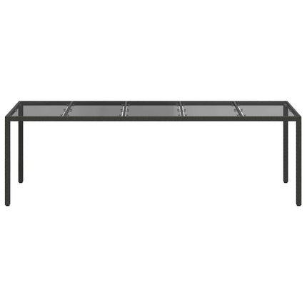 Havemøbel Bord Ren Sort 250 x 100 x 75 cm polyrattan