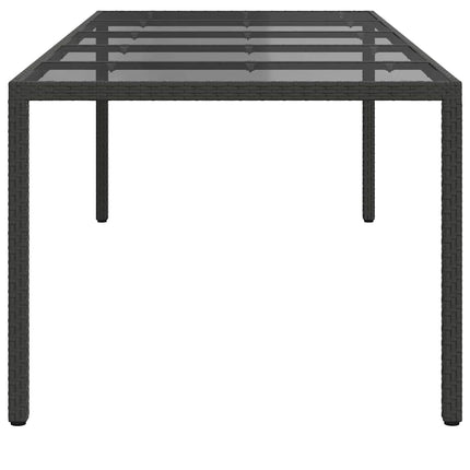 Havemøbel Bord Ren Sort 250 x 100 x 75 cm polyrattan