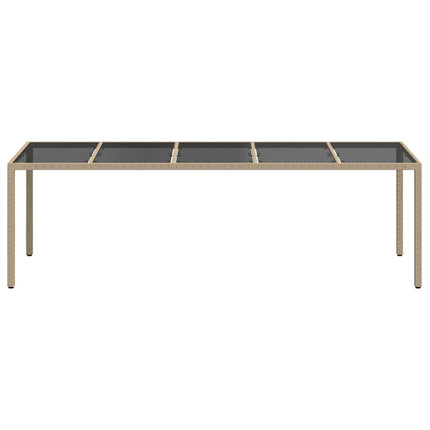 Havemøbel Bord Beige 250 x 100 x 75 cm polyrattan