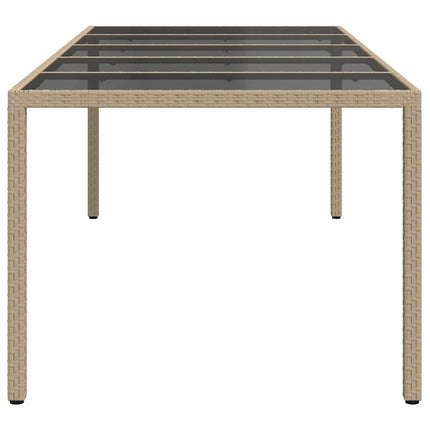 Havemøbel Bord Beige 250 x 100 x 75 cm polyrattan