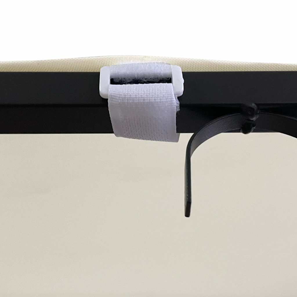 baldakin 4x3 m 180 g/m² stof og stål cremefarvet