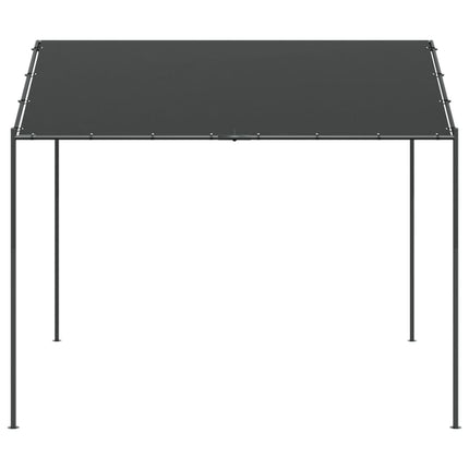 pavillon 3x3 m stål og stof antracitgrå