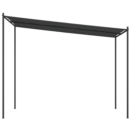 pavillon 3x3 m 180 g/m² stof og stål antracitgrå