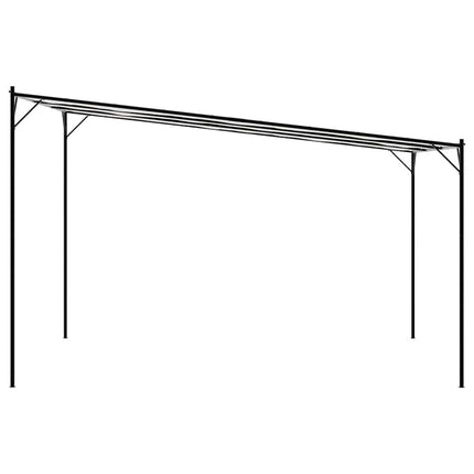 pavillon 4x4 m 180 g/m² stof og stål hvid