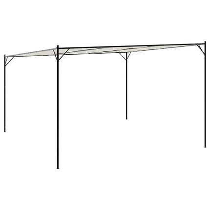 pavillon 4x4 m 180 g/m² stof og stål hvid