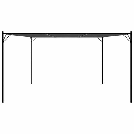pavillon 4x4 m 180 g/m² stof og stål antracitgrå