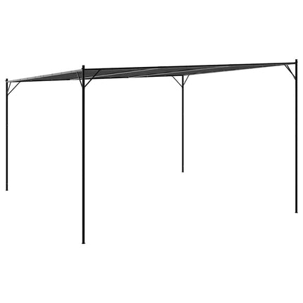 pavillon 4x4 m 180 g/m² stof og stål antracitgrå