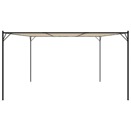 pavillon 4x4 m 180 g/m² stof og stål beige
