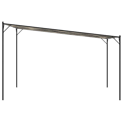 pavillon 4x4 m 180 g/m² stof og stål beige