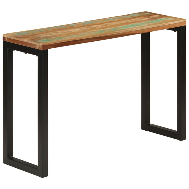 konsolbord 110x35x75 cm massivt genbrugstræ