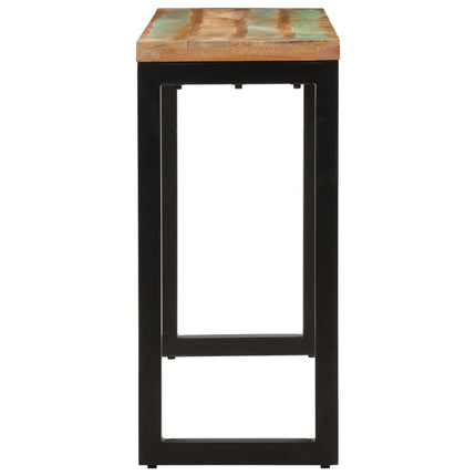 konsolbord 110x35x75 cm massivt genbrugstræ