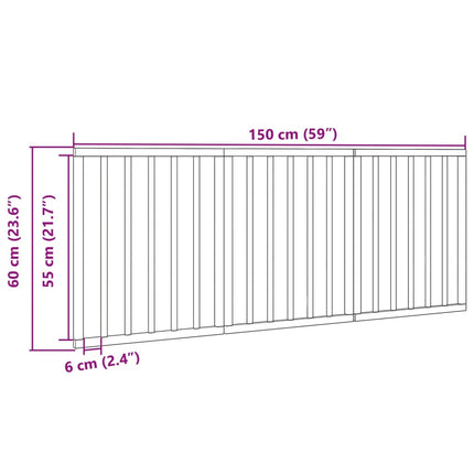 hundelåge 3 paneler 150 cm foldbar poppeltræ sort