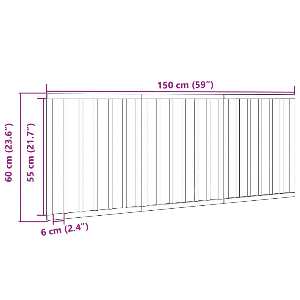 hundelåge 3 paneler 150 cm foldbar poppeltræ brun
