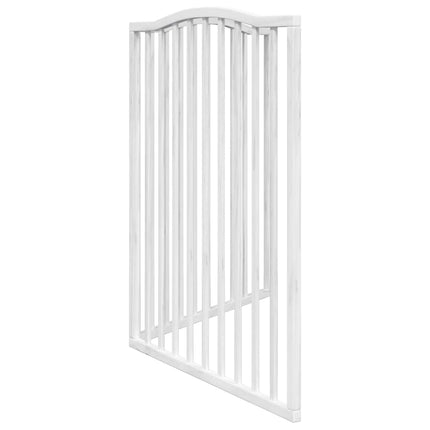 hundelåge 2 paneler 160 cm foldbar poppeltræ hvid