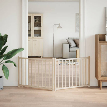 hundelåge 2 paneler 150 cm foldbar massivt gran