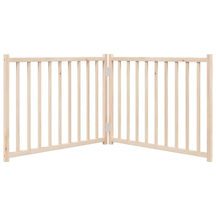 hundelåge 2 paneler 150 cm foldbar massivt gran