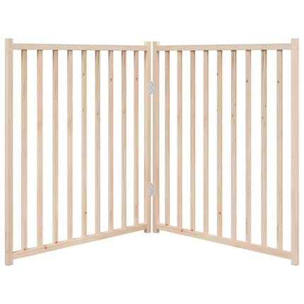 hundelåge 2 paneler 150 cm foldbar massivt gran