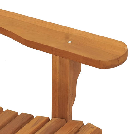 Adirondack-gyngestol 79x100x103 cm massivt teaktræ