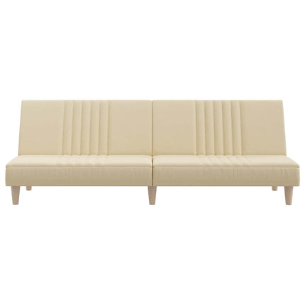 sovesofa stof cremefarvet