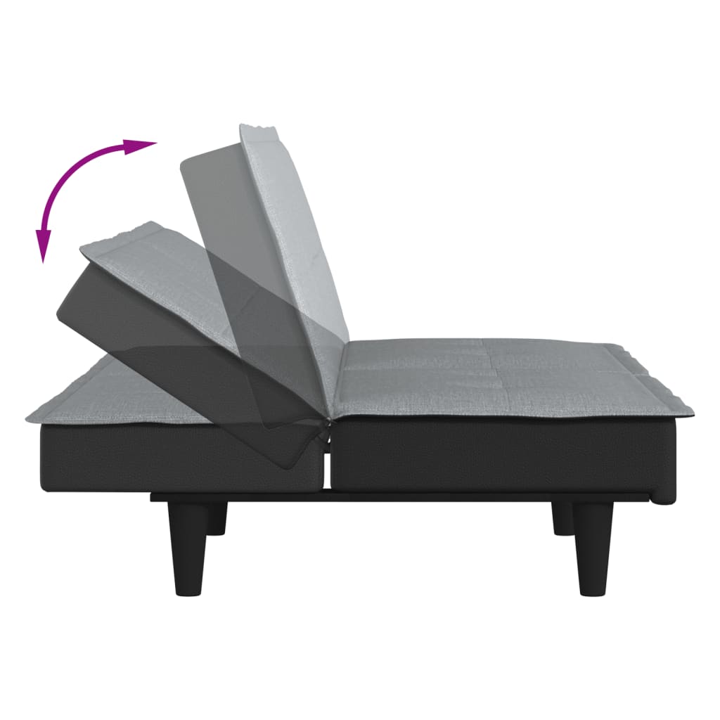 sovesofa stof lysegrå