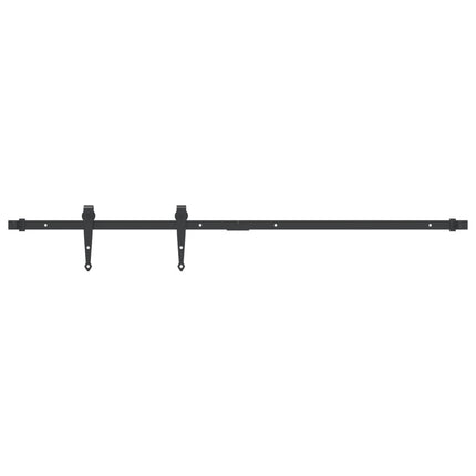 mini-skydelågesæt 122 cm kulstofstål sort
