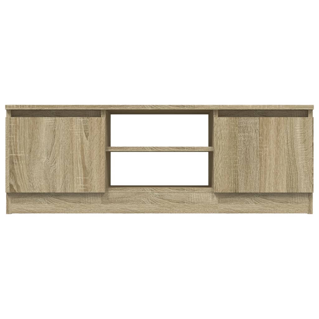 tv-bord med låge 102x30x36 cm sonoma-eg