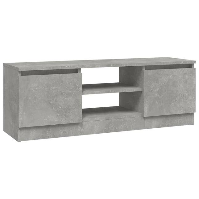 tv-bord med låge 102x30x36 cm betongrå