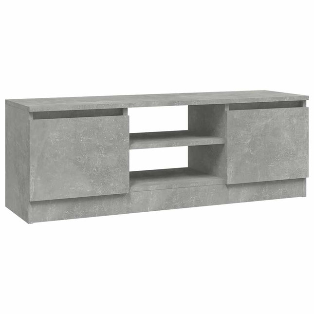 tv-bord med låge 102x30x36 cm betongrå
