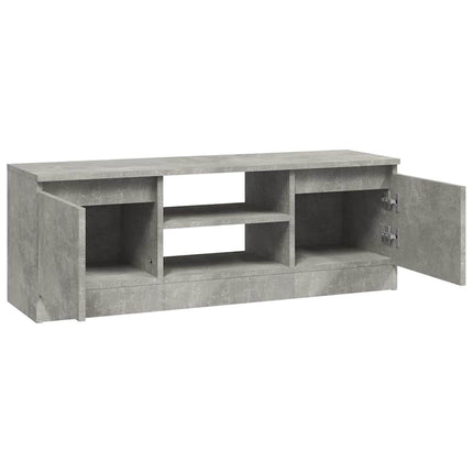 tv-bord med låge 102x30x36 cm betongrå