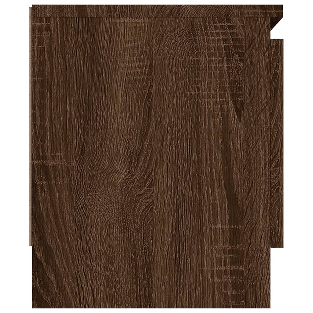tv-bord med låge 102x30x36 cm brun egetræsfarve