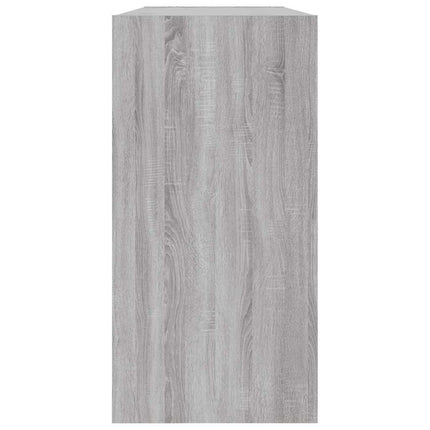 bogreol/skænk 50x25x80 cm konstrueret træ grå sonoma-eg