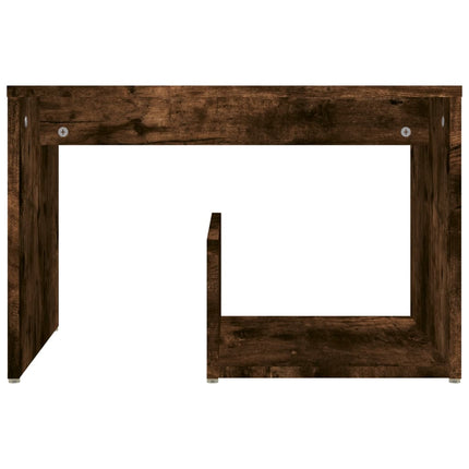 sidebord 59x36x38 cm konstrueret træ røget egetræsfarve