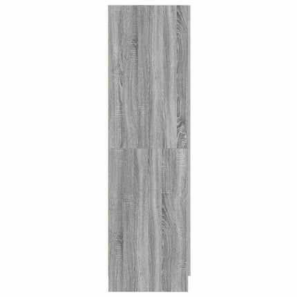 klædeskab 82,5x51,5x180 cm konstrueret træ grå sonoma-eg